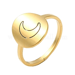 Verstellbare Ringe aus Edelstahl 304&nbsp;RJEW-K245-50G
