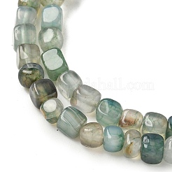 Brins de perles d'agate veines de dragon naturelles (teintes et chauffées)&nbsp;G-G177-E11-03