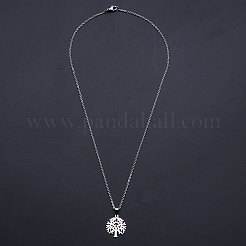 Colliers pendentifs en acier inoxydable 201 anti-ternissement&nbsp;NJEW-S105-JN537-45-1