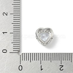 Perline in ottone con pietra portafortuna&nbsp;KK-D372-01P-04