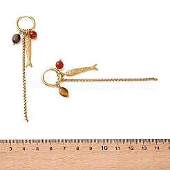 Orecchini pendenti a cerchio in acciaio inossidabile 304 per donna&nbsp;SA-CBA8C9C-02G