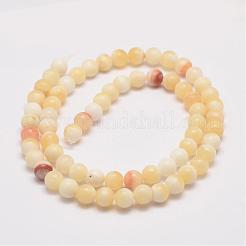 Miel naturel brins jade perles&nbsp;G-K153-B26-10mm