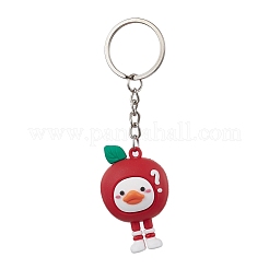 Porte-clés en plastique pvc canard fruits de dessin animé&nbsp;KEYC-JKC00661