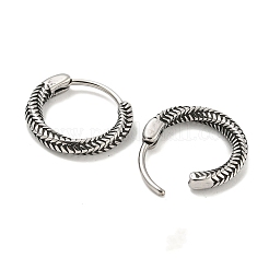 Pendientes de aro de acero inoxidable quirúrgico 316&nbsp;LS-EJEW-D096-09O-AS