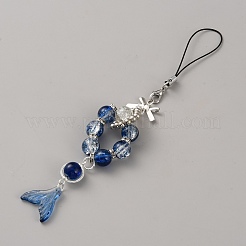 Bandoulières de téléphone en perles de verre filé&nbsp;HJEW-TAC0009-20B