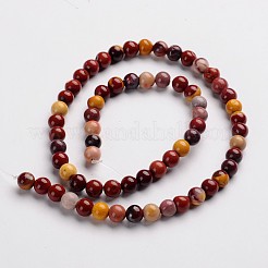 Rotondi Mookaite naturale filoni gemma tallone&nbsp;G-J333-06-6mm