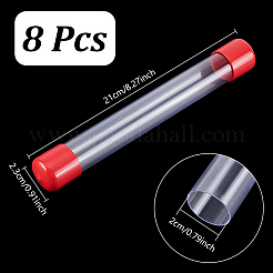 Tubi di stoccaggio in perle di plastica PVC trasparente&nbsp;AJEW-WH0348-767A