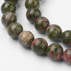 Filamenti naturali tallone Unakite&nbsp;G-G735-67-8mm