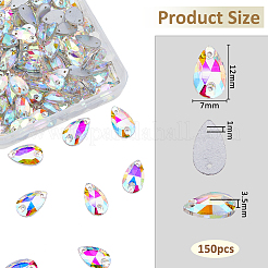 150 Stück Strass aufnähen&nbsp;EGLA-HS0001-01