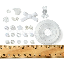 DIY-Sets zur Schmuckherstellung für Armbänder aus Acryl- und ABS-Kunststoffperlen&nbsp;DIY-FS0007-27