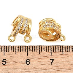 In ottone micro pavé di tubi in zirconia cubica&nbsp;CU-CBAFB7D-09G