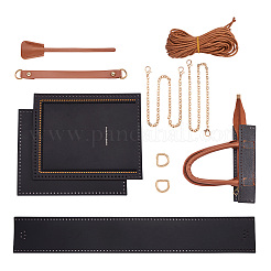 DIY Rechteck Pu-Leder stricken Häkeltaschen&nbsp;GN-TAC0003-08C