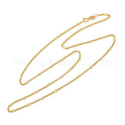 925 Halskette aus ovaler&nbsp;NJEW-H056-01C-G
