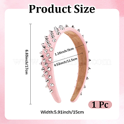 1 Haarband aus Kunstleder für Damen&nbsp;OHAR-CL0001-04A
