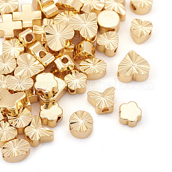 42pcs 7 Arten Messingperlen&nbsp;KK-TA0001-95