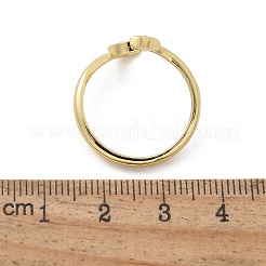 Muschelmanschettenringe aus Messing für Damen&nbsp;RJEW-C126-14G