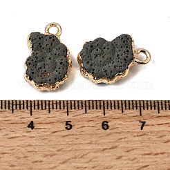 Pendentifs en roche de lave synthétique teintée&nbsp;G-P614-05G-06