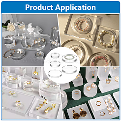 4 Stück 4 Stile Acryl-Display-Sockel für Kosmetik&nbsp;ODIS-BC0001-25A