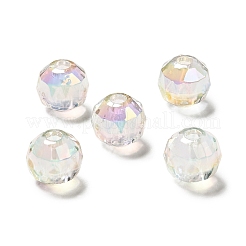 Placage uv perles acryliques transparentes irisées arc-en-ciel&nbsp;OACR-A014-A01