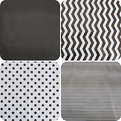 120 pièce de papier d'emballage cadeau de 4 styles&nbsp;DIY-SP0005-18