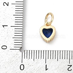 Colgante micropavé cubic zirconia de latón&nbsp;KK-H204-01KCG-M