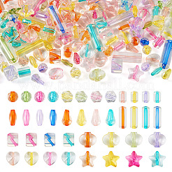 200pcs 10 Arten transparente Acrylperlen&nbsp;TACR-TA0001-28