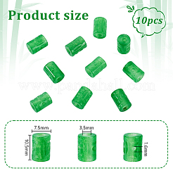 10 Stück natürliche Jadeperlen (Quarzit-Jade)&nbsp;G-GA0001-88