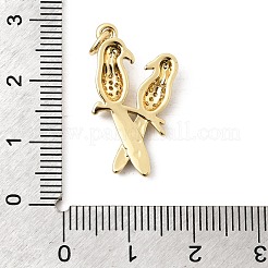 Pendentifs de zircone cubique en laiton micro pavé saint valentin&nbsp;KK-D237-05G