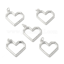 Pendentifs avec zircon cubiques à micro-pavés en laiton&nbsp;KK-E068-VB181