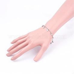 Bracelets à breloques en acier inoxydable 304 résistant au ternissement&nbsp;BJEW-JB03181