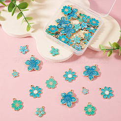 Colgantes de esmalte de aleación 54pcs 9 estilos&nbsp;ENAM-TA0004-03