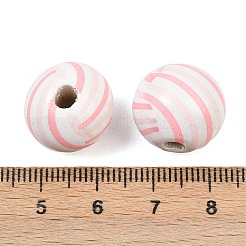 Perline europee in legno stampato schima di natale&nbsp;WOOD-I015-01K