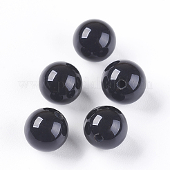 Perles d'onyx noir naturel&nbsp;X-G-K275-13-8mm