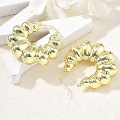 Boucles d'oreilles en laiton pour femmes&nbsp;EJEW-U035-06G