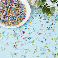 3000 Stück transparente Regenbogenfarbene Glasperlen&nbsp;GLAA-PA0001-84
