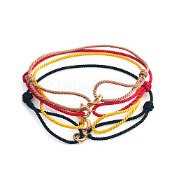 4 Stück verstellbares Armband aus geflochtenem Nylonband&nbsp;BH8898-5