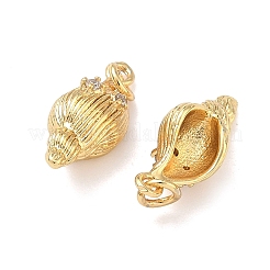 Colgante micropavé cubic zirconia de latón&nbsp;KK-A291-11I-G