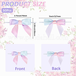 Bowknot de poliéster&nbsp;DIY-WH20009-80