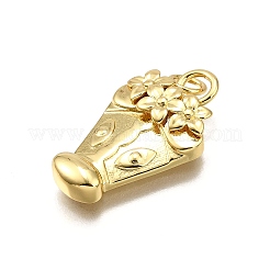 Acumular colgantes de chapado de latón&nbsp;KK-D343-08G