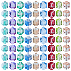270 Stück 9 Farben Backfarbe transparente Glasperlen&nbsp;DGLA-SC0001-03