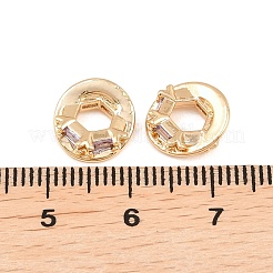 Pendentifs avec zircon cubiques à micro-pavés en laiton&nbsp;KK-L261-17G-04