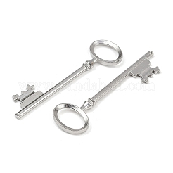 Tibetano chiave scheletro della lega di stile grandi pendenti&nbsp;LS-TIBEP-S105-P-RS