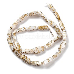 Hebras de cuentas teñidas de concha natural de agua dulce&nbsp;SHEL-D082-18B