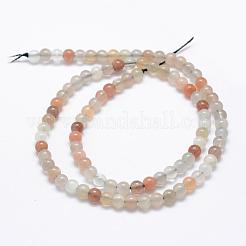 Fili di perline multi-moonstone naturali&nbsp;G-P322-43-4mm