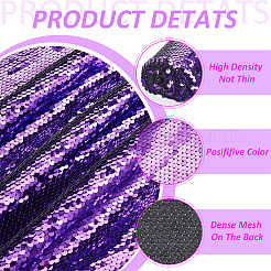 Wende-Paillettenstoff aus PVC&nbsp;DIY-WH0430-543B