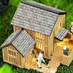 Modelo mini de papel tapiz&nbsp;DIY-WH0899-891E
