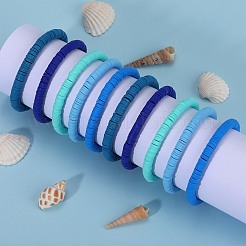 Polymer Clay Heishi Surfer Stretch-Armbänder-Set&nbsp;BJEW-SW00128