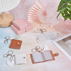 4 Fotoalbum mit PU-Ledereinband und Acryl-Schlüsselanhänger&nbsp;KEYC-DR00017
