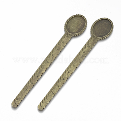 Tibetische Legierung Cabochon Fassung&nbsp;TIBE-R001-01AB