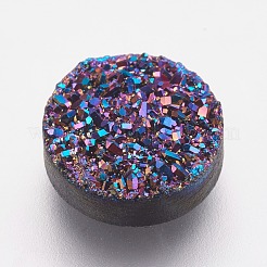 Harzimitat Druzy Quarz Cabochons&nbsp;RESI-E013-03-10mm
